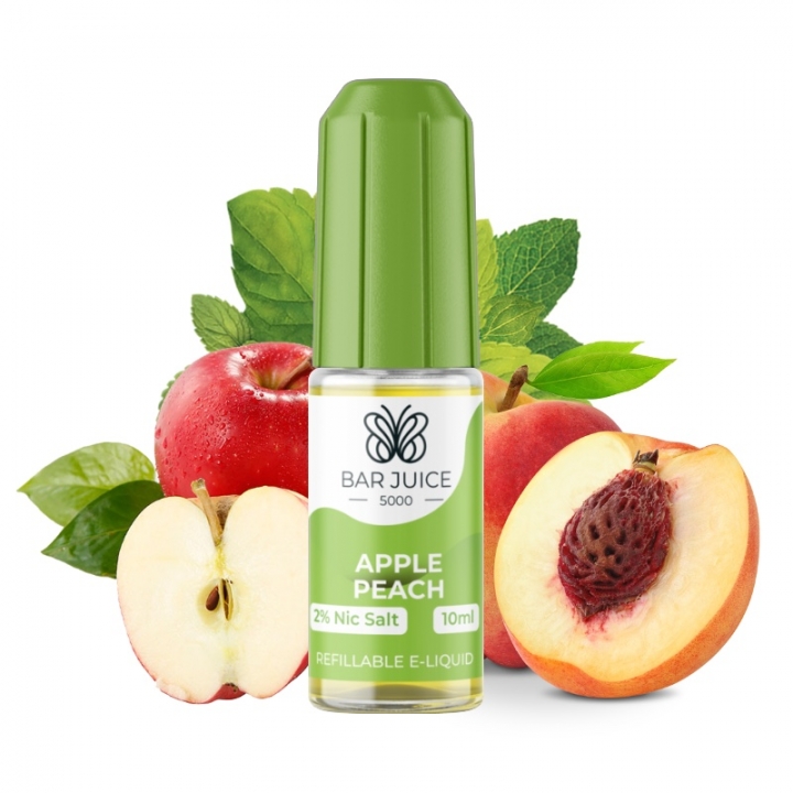 bar-juice-apple-peach Apple Peach Liquid - Bar Juice - 5000 Züge - 10ml – Bild 1